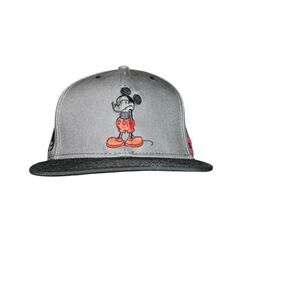 Disney X NEFF gray  Mickey Mouse with hands in pocket Baseball Hat NEW adult